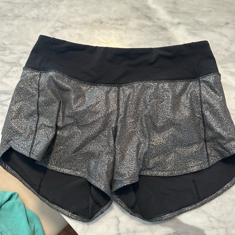 Metallic lululemon shorts